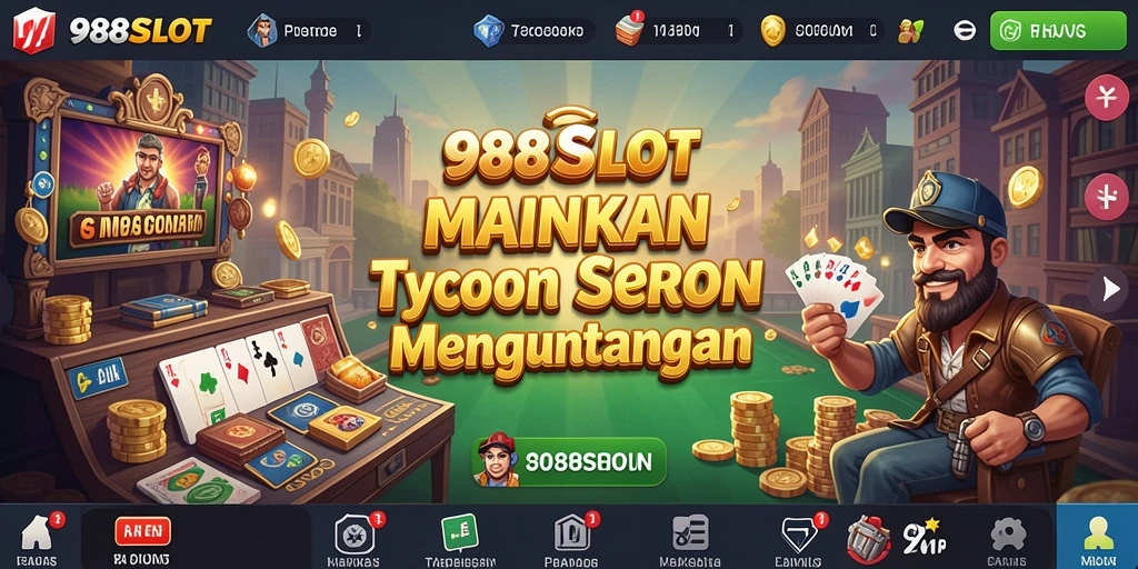 Screenshot gameplay 988SLOT menampilkan keseruan permainan Tycoon yang adiktif.