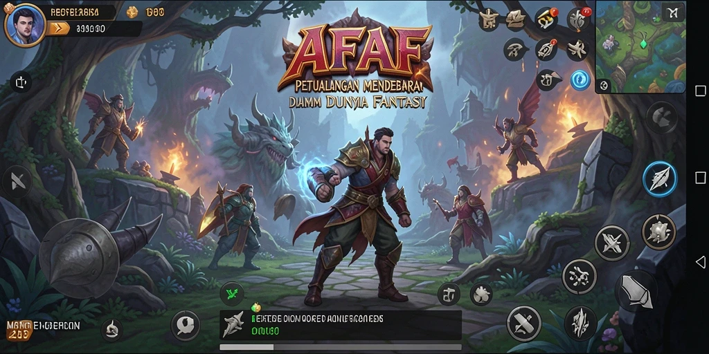 Gameplay AFAF yang menegangkan dalam dunia fantasi.