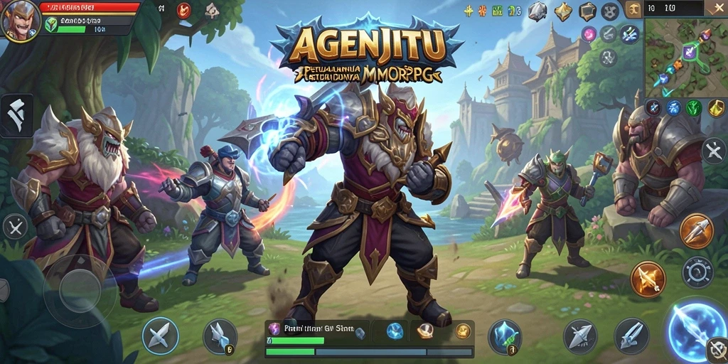 Tampilan gambar gameplay AGENJITU yang menakjubkan.