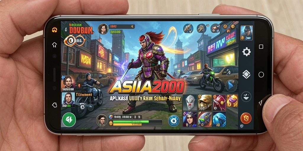 Tampilan antarmuka pengguna aplikasi ASIA200 yang intuitif dan fungsional.