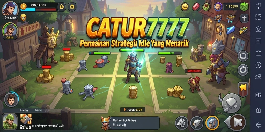 Gambaran menarik dari gameplay catur idle di CATUR777.