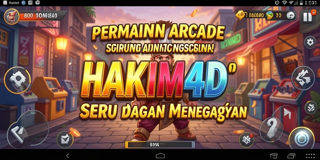 Screenshot HAKIM4D menampilkan aksi gameplay arcade yang seru.
