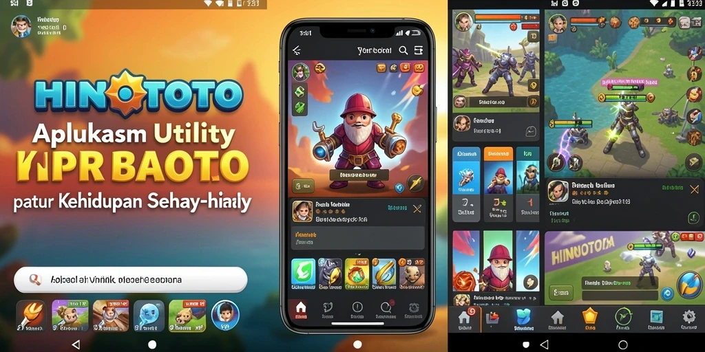 Screenshot utama HINOTOTO menunjukkan antarmuka pengguna yang sederhana dan fungsional.
