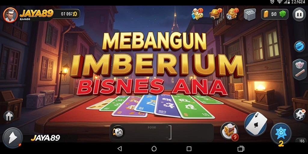 Tampilan menarik dari gameplay JAYA89 yang menggambarkan pengelolaan bisnis.