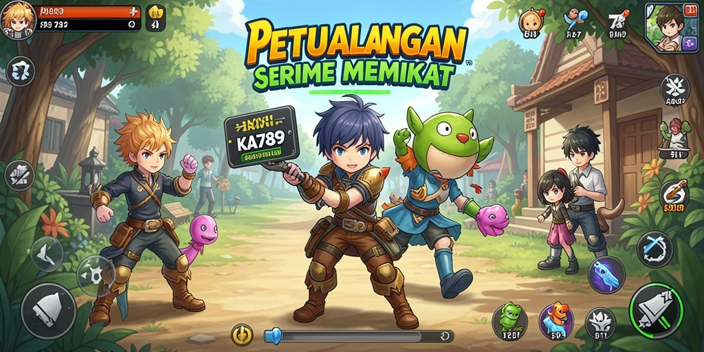 Tampilan gameplay KA789 yang memukau dengan karakter anime yang penuh warna.