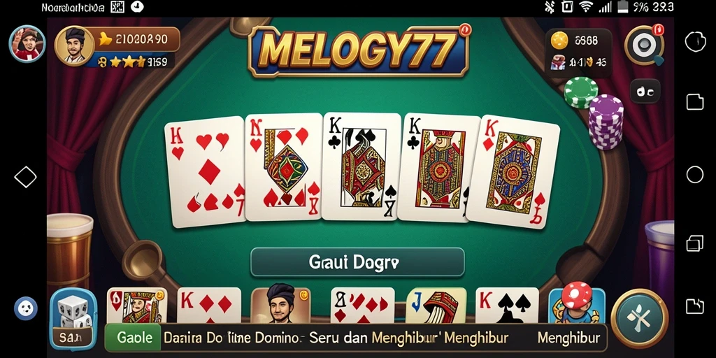 Tampilan gameplay seru dalam MELODY77 dengan teman-teman.