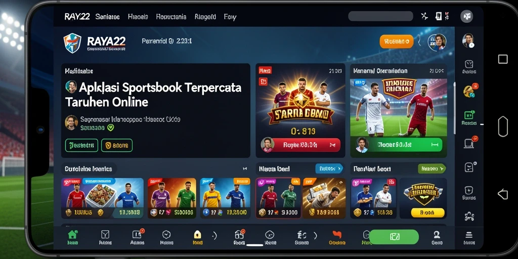 Tampilan screenshot gameplay RAYA22 menampilkan taruhan olahraga yang menarik.